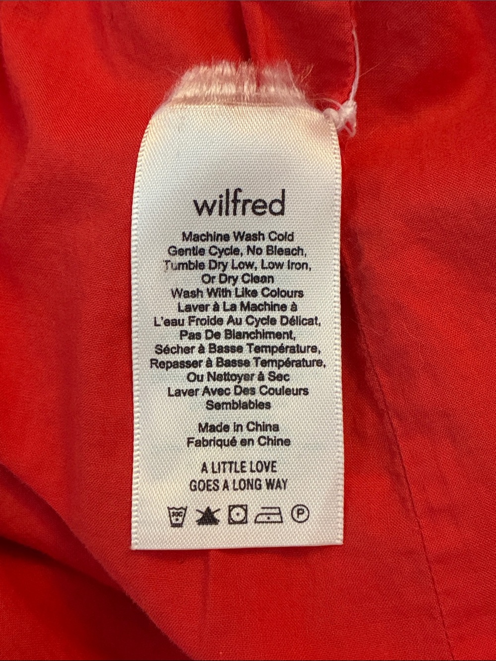 Aritzia Wilfred Size 2 Rosalie 100% Linen Button-Down Midi Dress - Red - Picture 8 of 8
